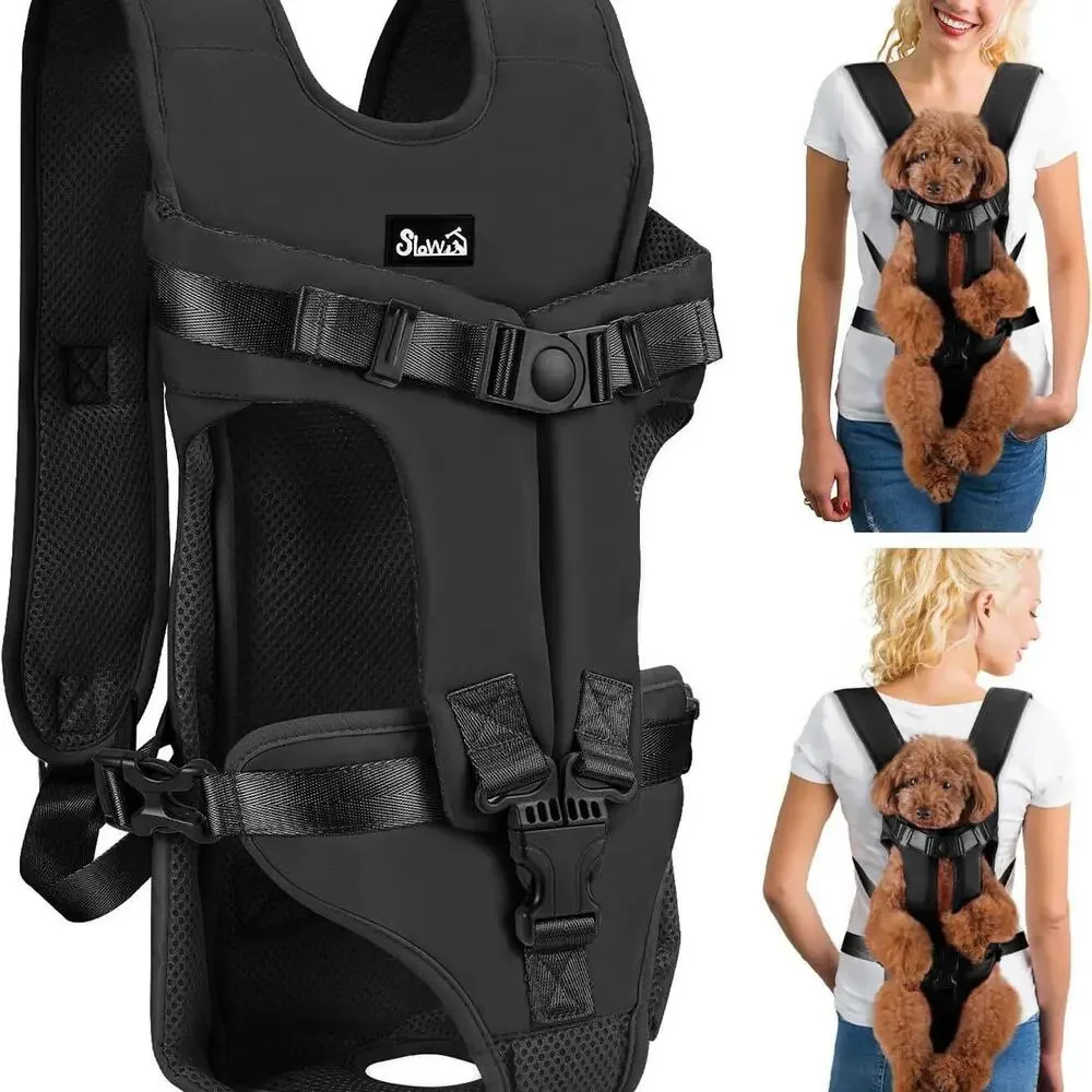 Large Dog Front Carrier, Hands-Free for Hiking/Cycling